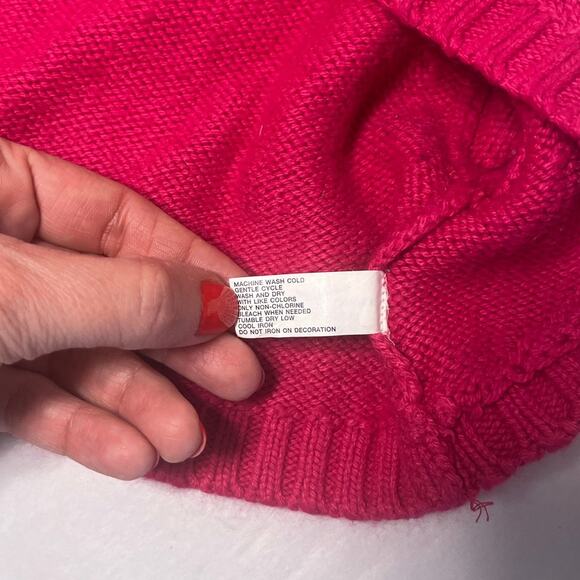 Baby GAP Angora Blend One Button Sweater Cardigan Pink Toddler Girl sz M/L or 2T - Picture 7 of 7